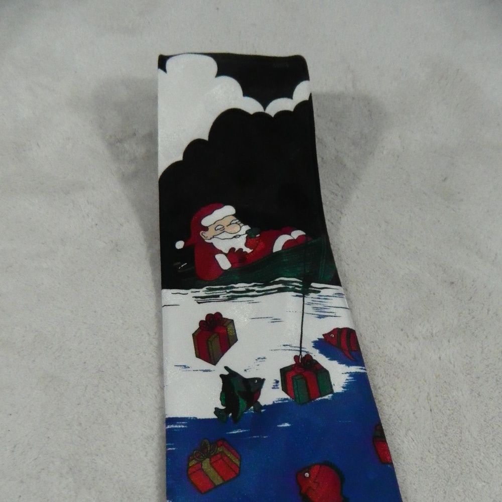 Mens Neck Tie Hallmark Specialties Novelty Santa