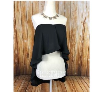 Express black hi-lo SEXY flowy top