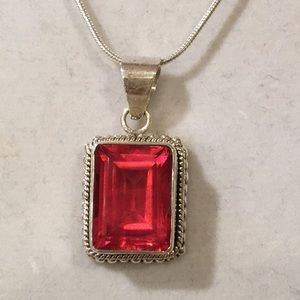 Papaya Quartz necklace