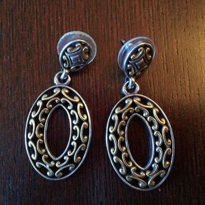 Brighton Silver and Gold Earrings