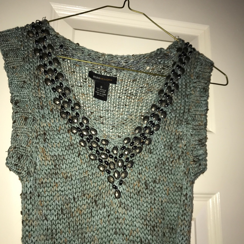 BCBG sleeveless long vest /dress