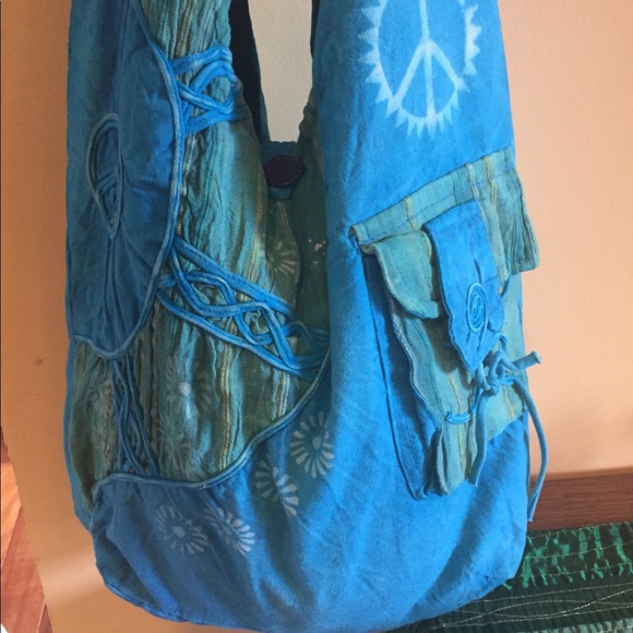 HIPPIE BAG from Nepal New w/ tags!! Messenger bag - Picture 2 of 8