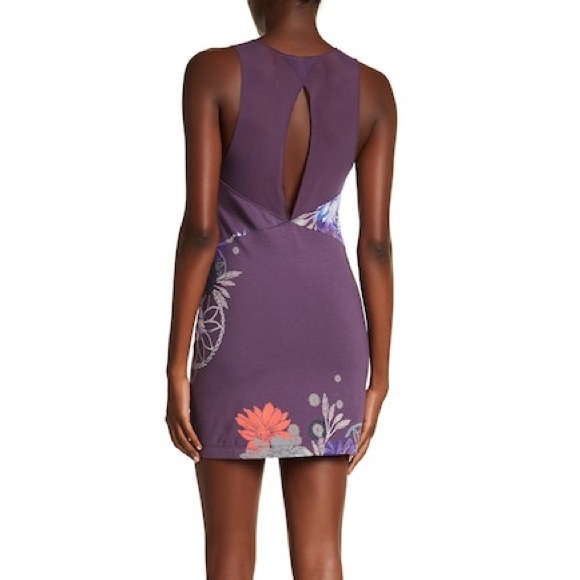 Free People Sleeveless Print Mesh Bodycon Dress - Picture 2 of 3