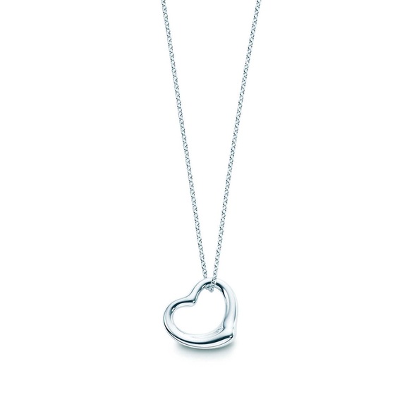Tiffany & Co. Jewelry - Tiffany open heart pendant necklace with chain