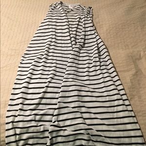 Lularoe M Joy black white striped nwot