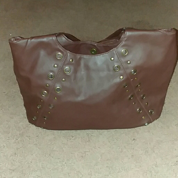 Nwot brown faux leather large purse! - Picture 4 of 7