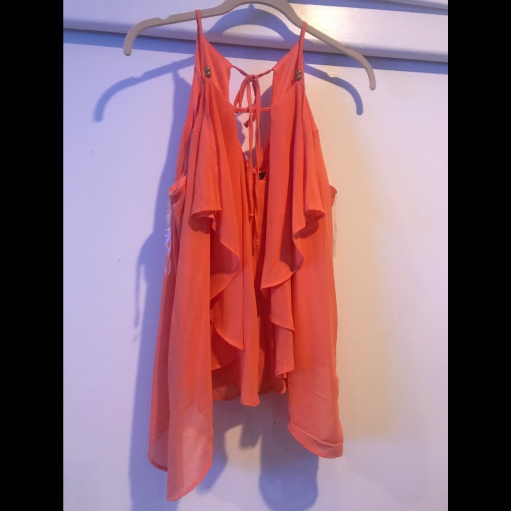 Orange dressy shirt!