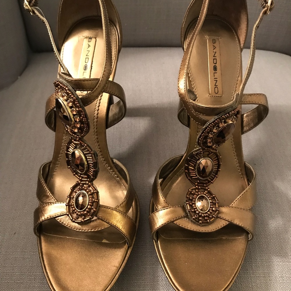 Bronze shoes