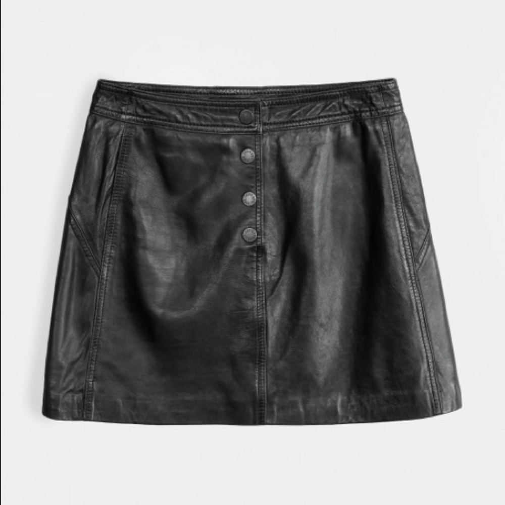 NWT Zadig & Voltaire leather skirt, Black sz S