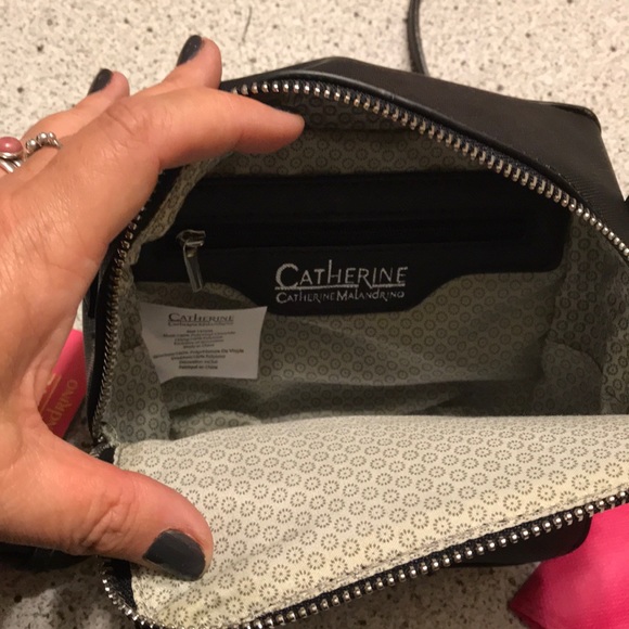 👜NEW Catherine Malandrino Black crossbody bag - Picture 6 of 9
