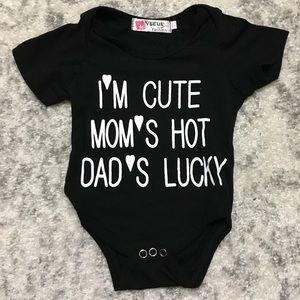 I'm Cute Mom's Hot Dad's Lucky onesie