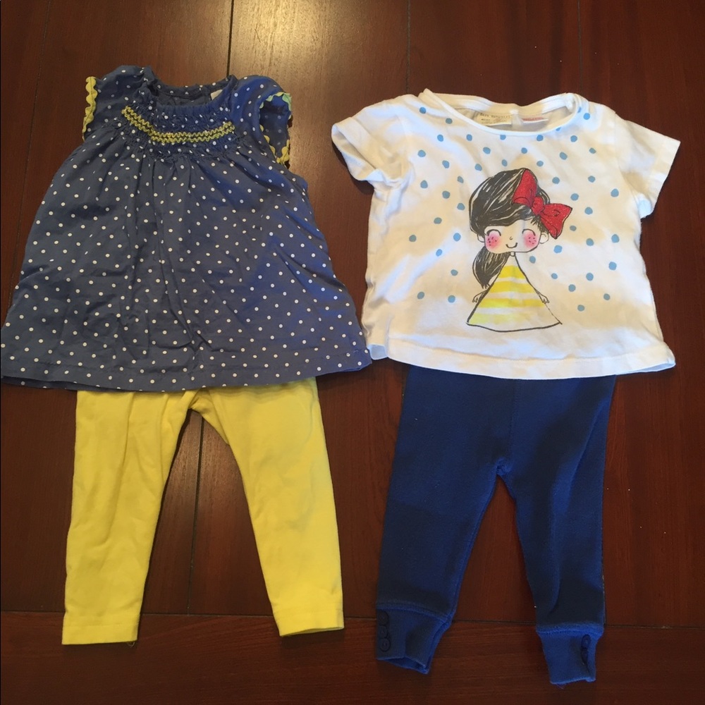 0-3M outfits.  Carters and Zara Baby