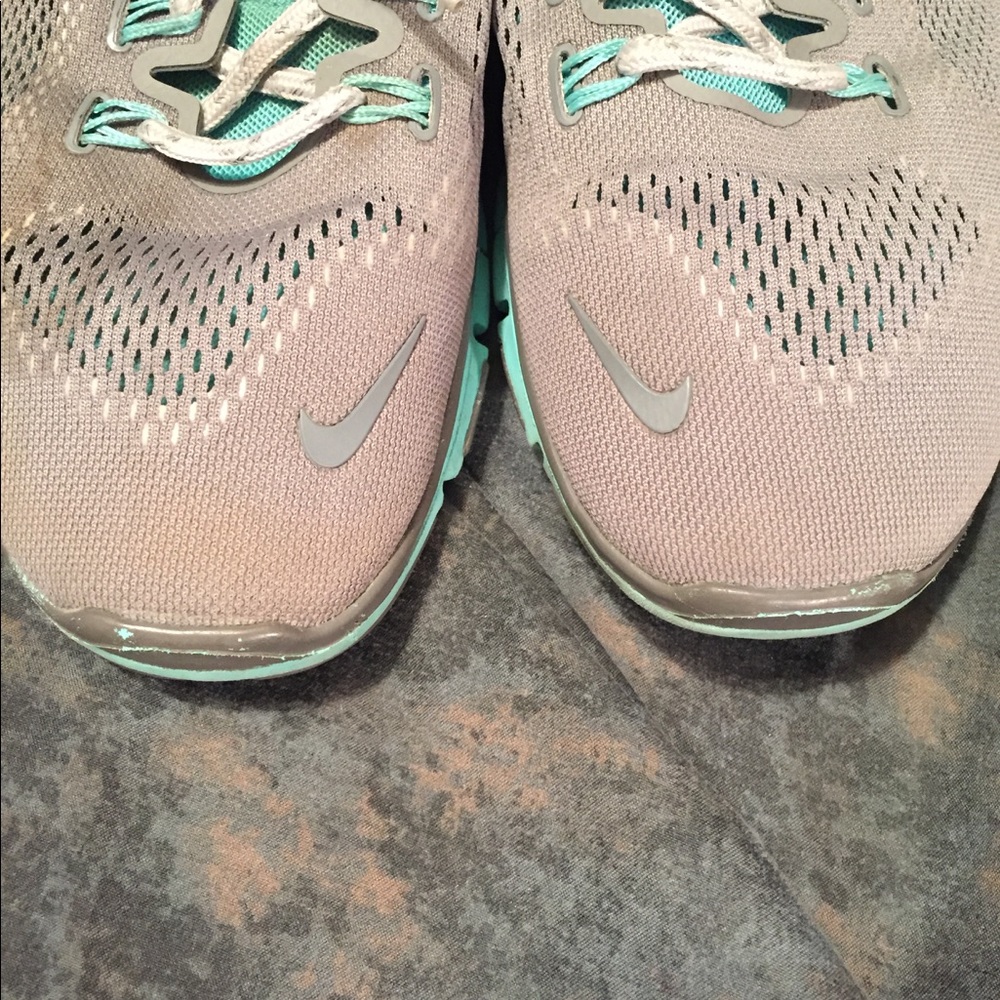 Nike Free Run 5.0 teal and gray
