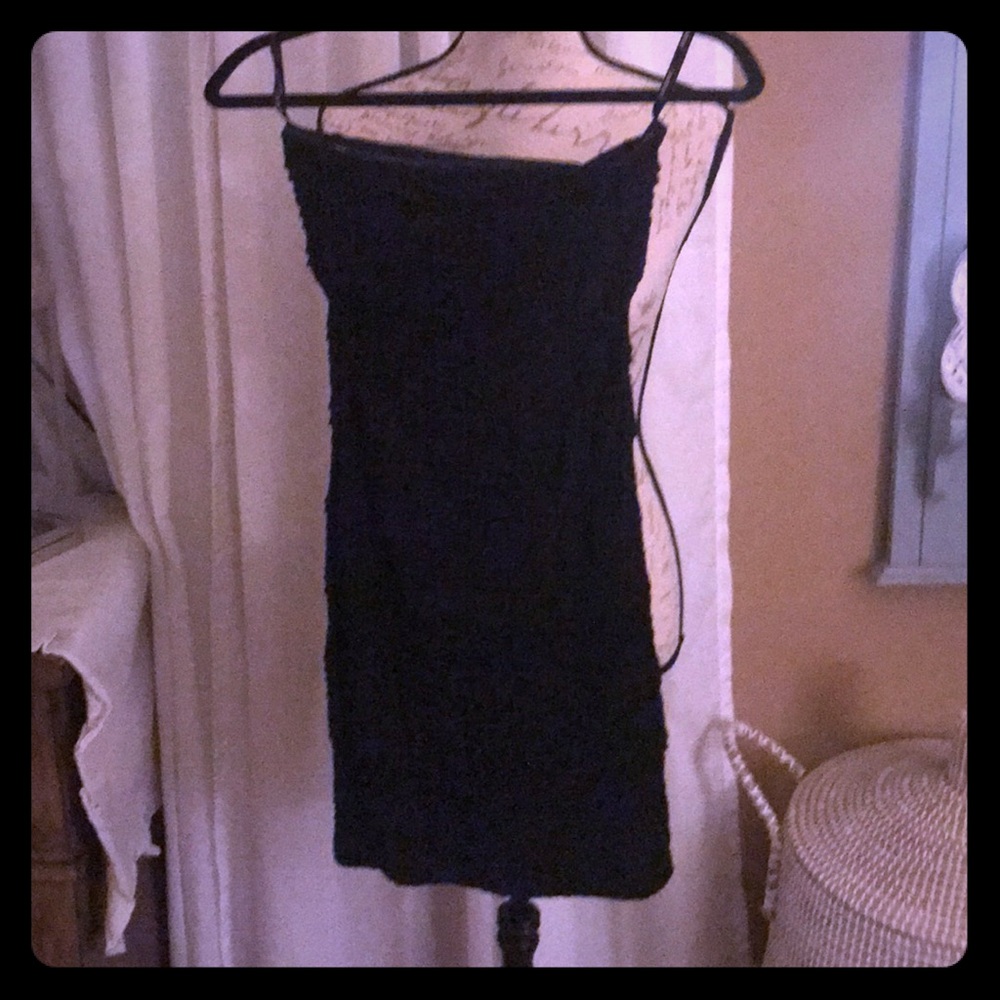 2b Bebe Black strapless dress