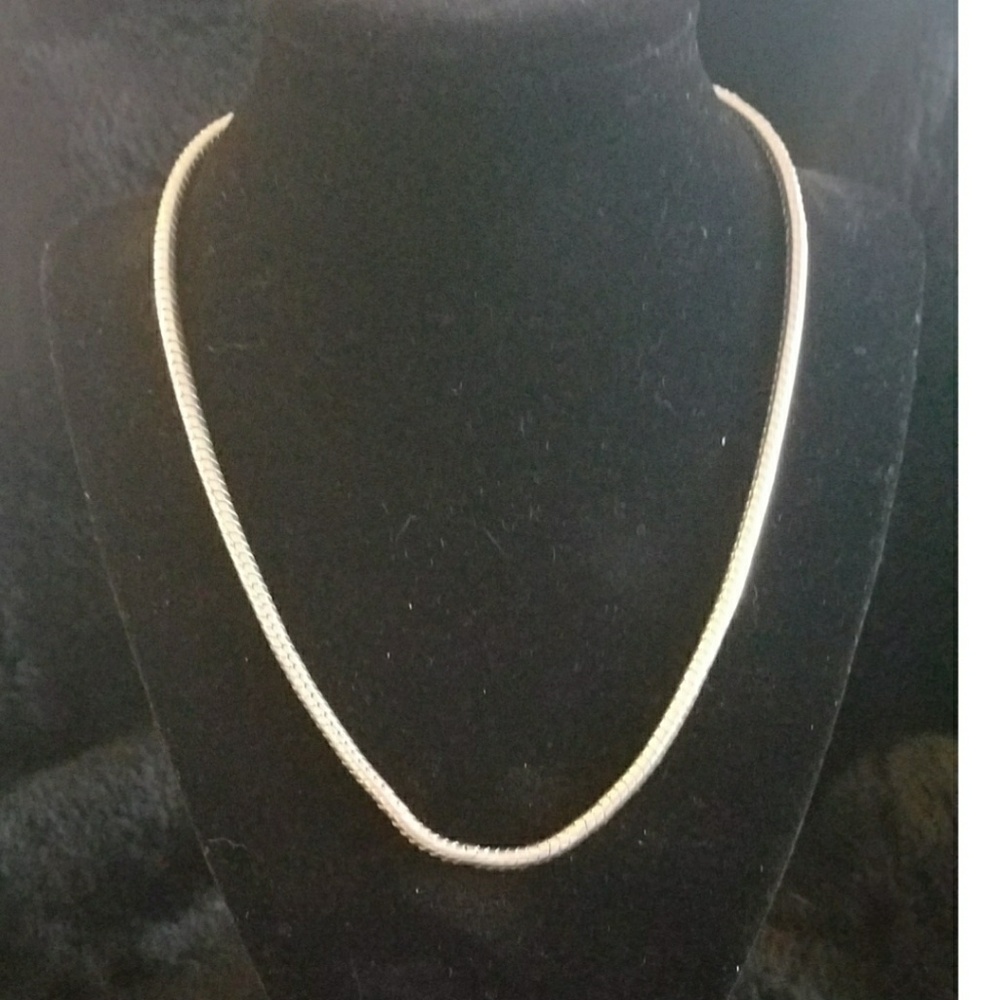 STERLING SILVER Snake Chain 18 inches