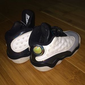 Black and white Jordans