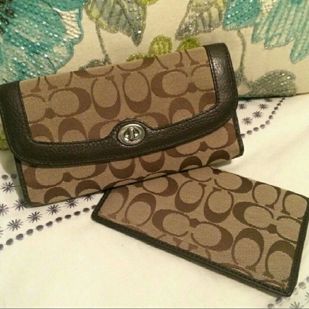 Coach Wallet and checkbook cover