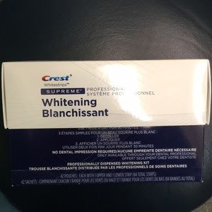 Crest teeth whitening strips. This month only!!!