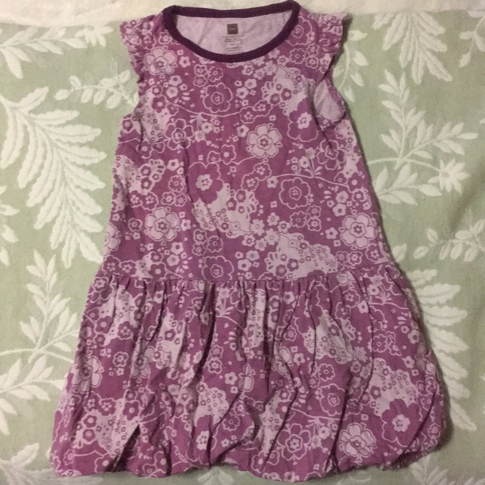 Purple floral dress