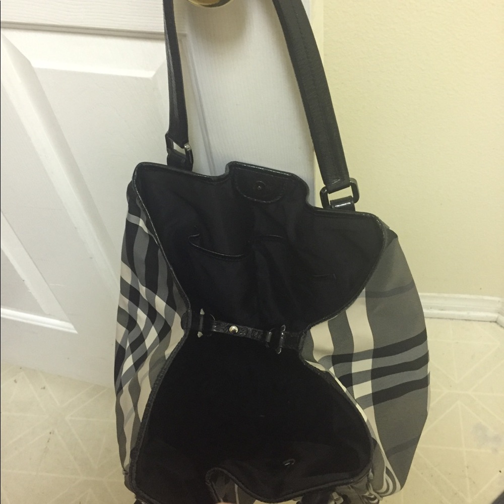 Burberry gray tote bag