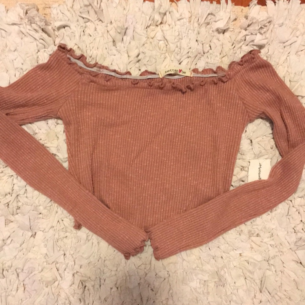 Off the shoulder crop top