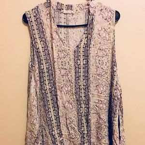 American Thread Sleeveless V-Neck Boho Dress