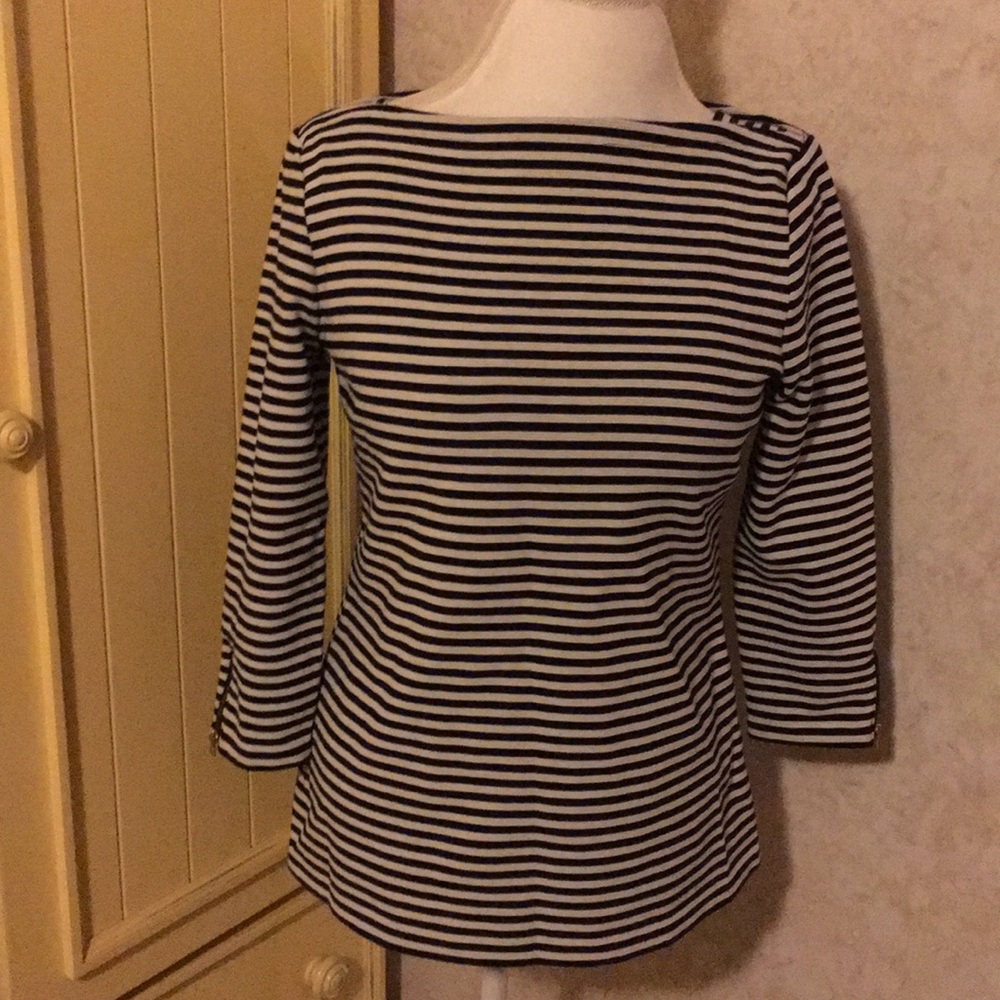 Black and white stripped top