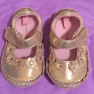 Koala kids gold toddler girl shoe sz.4