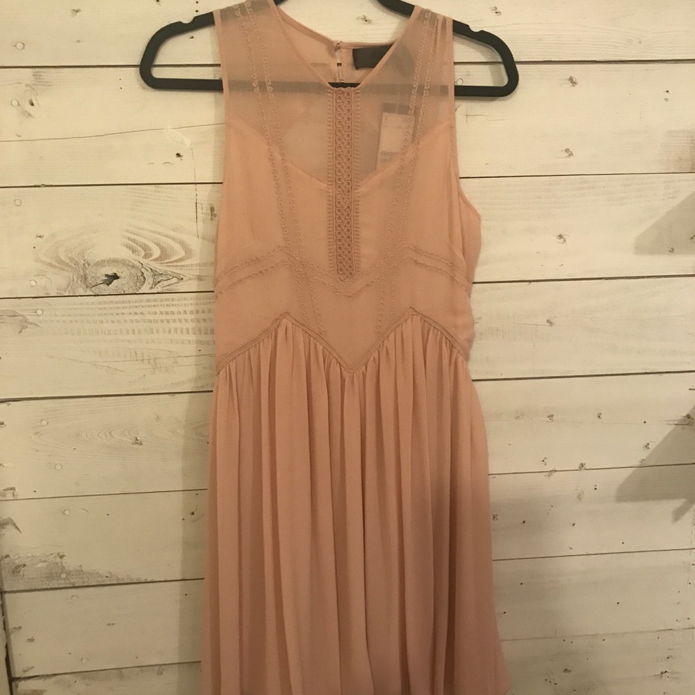 Blush bridesmaid dress