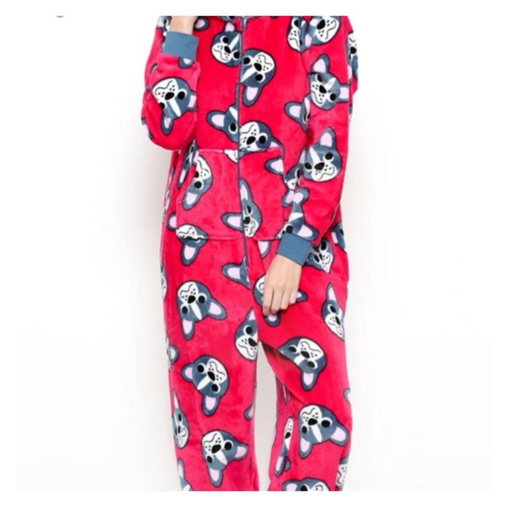Last one💥 Pink puppy dog adult pajamas hoodie - Picture 2 of 2