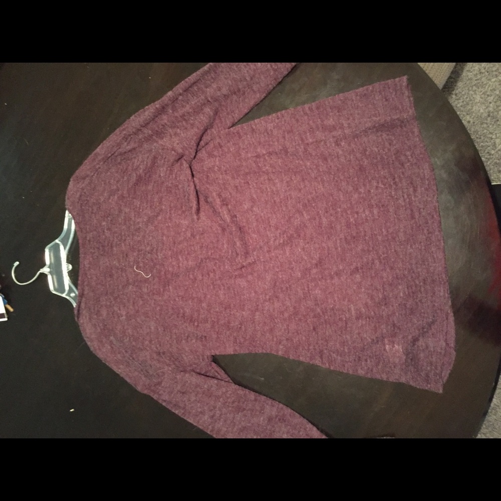 Purple long sleeve shirt
