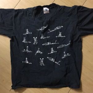 Vintage skeleton sexual inappropriate shirt