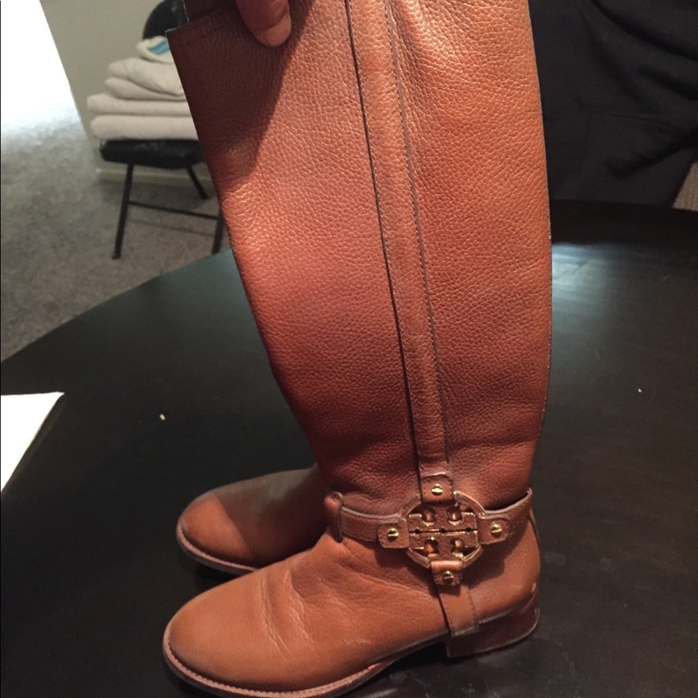 Brown Tory Burch boots