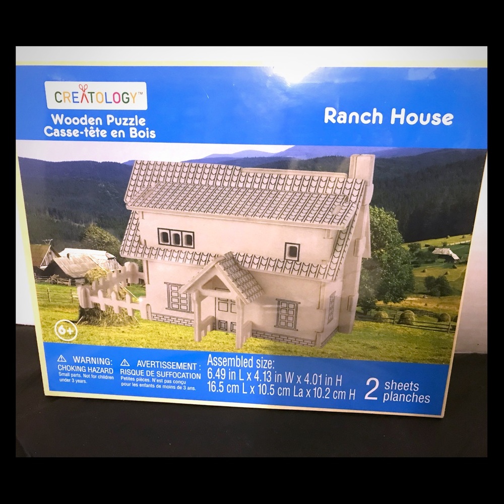 Creatology Wooden Ranch House Puzzle