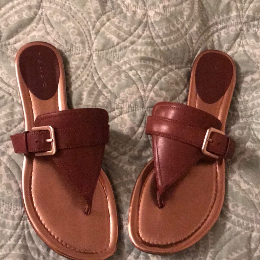 Genuine Leather Flip Flops
