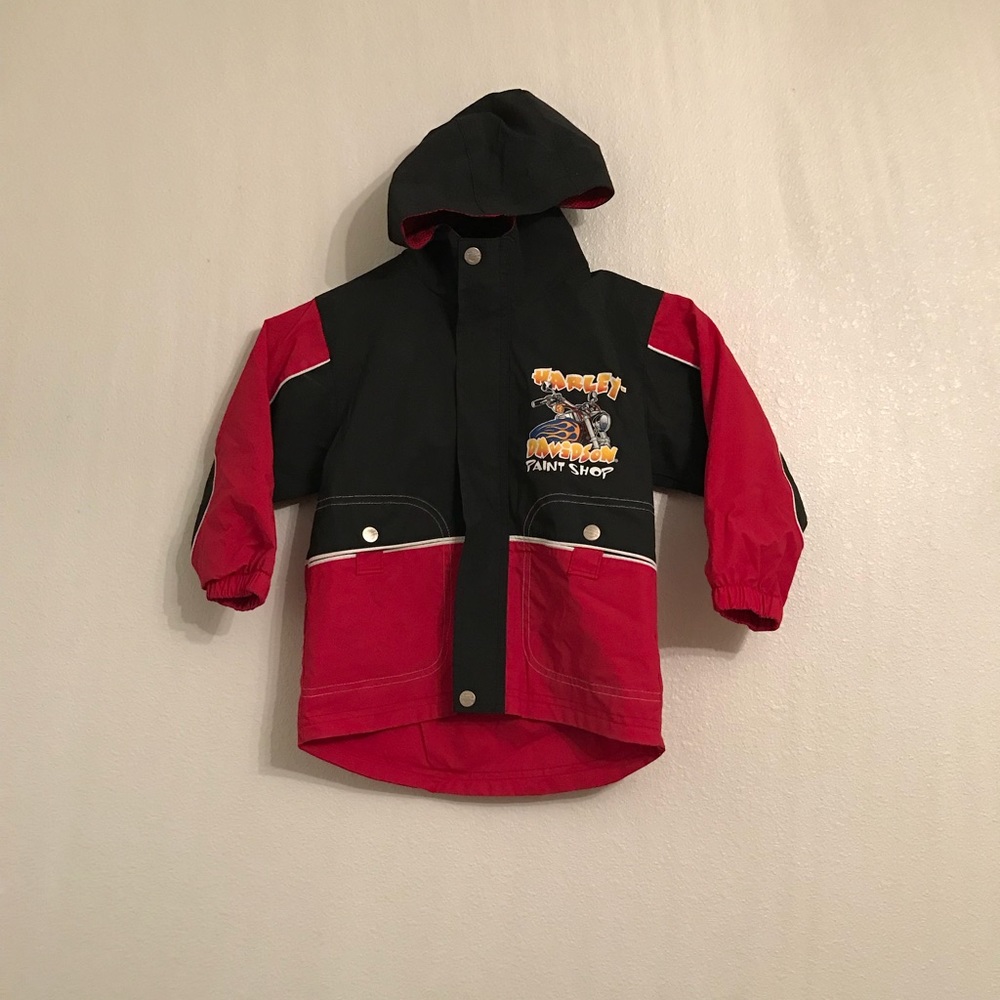 Harley-Davidson Kids Vintage Raincoat Size 4