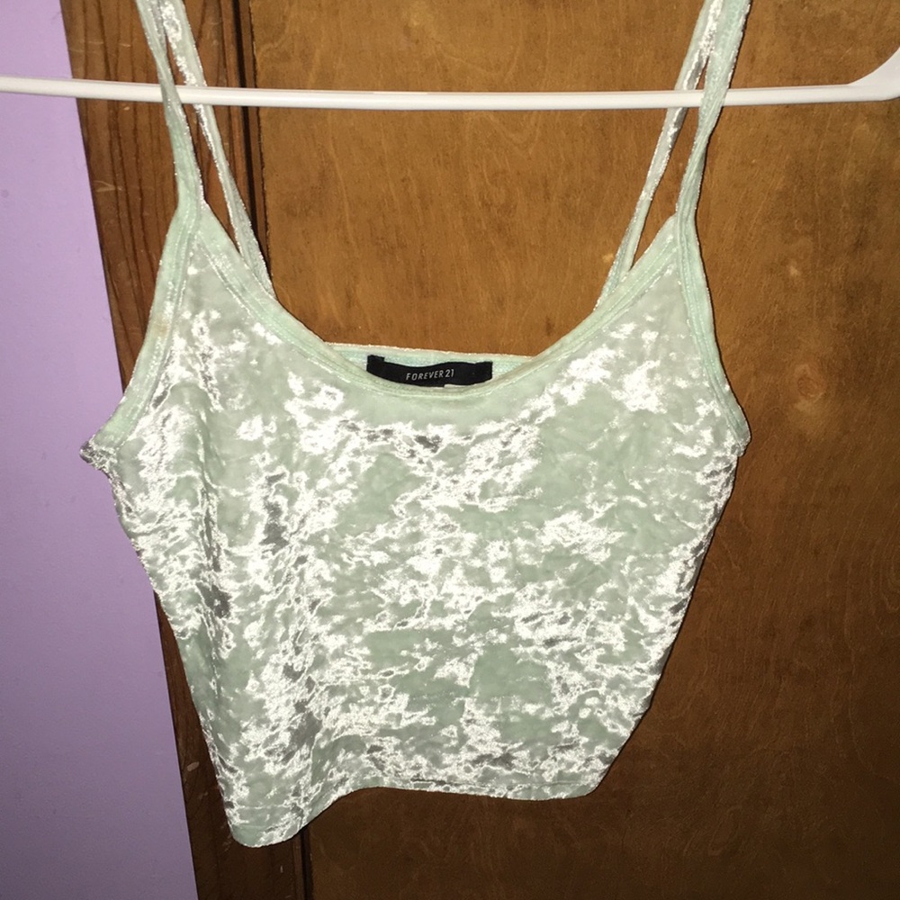VELVET TANK CROP TOP