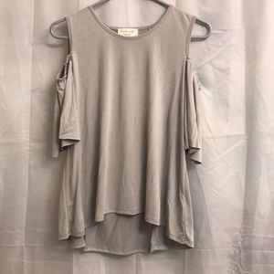 NEVER WORN. Soft, cold shoulder. T-shirt
