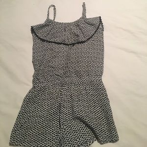 Black and white romper