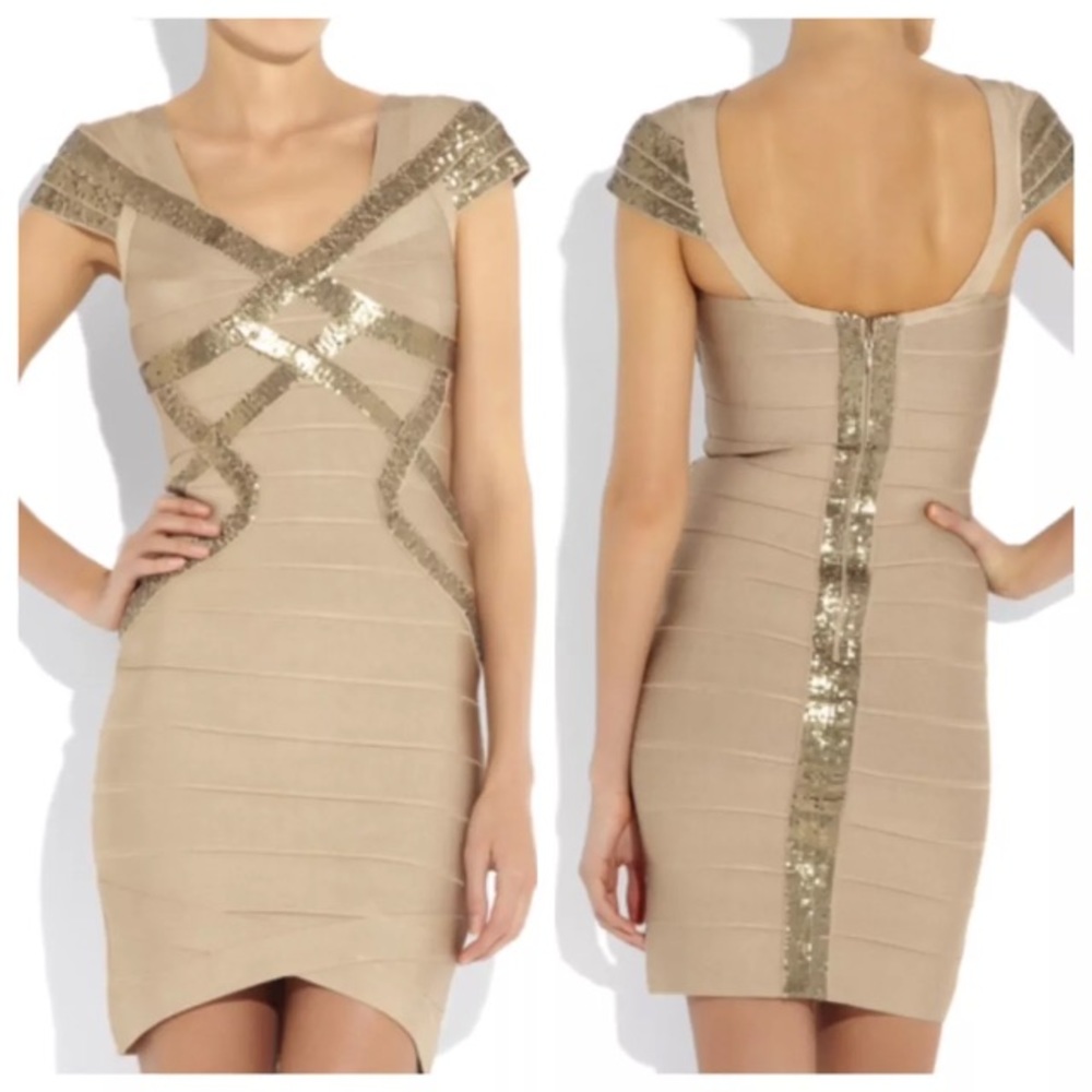 **SOLD**Khaki Sequin Dress AUTHENTIC