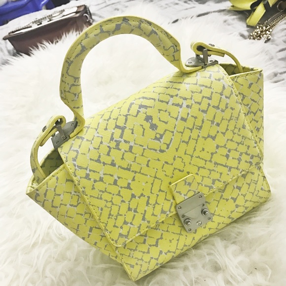 Zara Handbags - Yellow Zara top handle bag