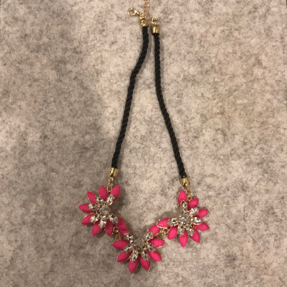 Hot pink statement necklace