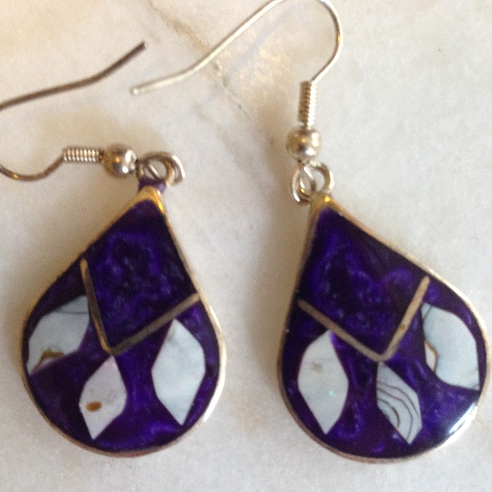 New! Capiz Shell & Silver Earrings
