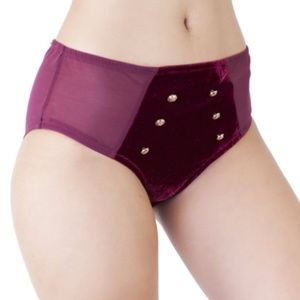 Peek & Beau Intimates & Sleepwear - MAJOR VELVET HIGH WAIST BRIEF Peek & Beau Intimates & Sleepwear - MAJOR VELVET HIGH WAIST BRIEF