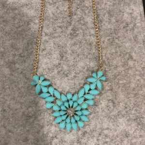 Cute aqua statement necklace