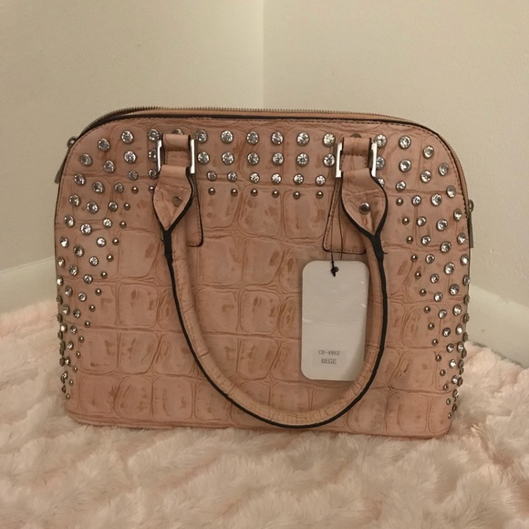 ✨Host Pick✨ D’Orcia Pink Studded Satchel - Picture 3 of 4