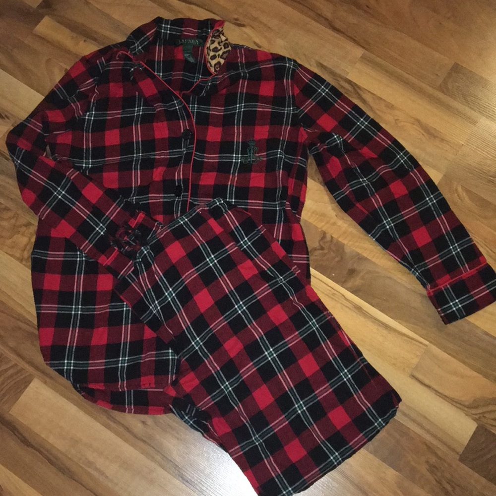 Ralph Lauren plaid flannel pajamas