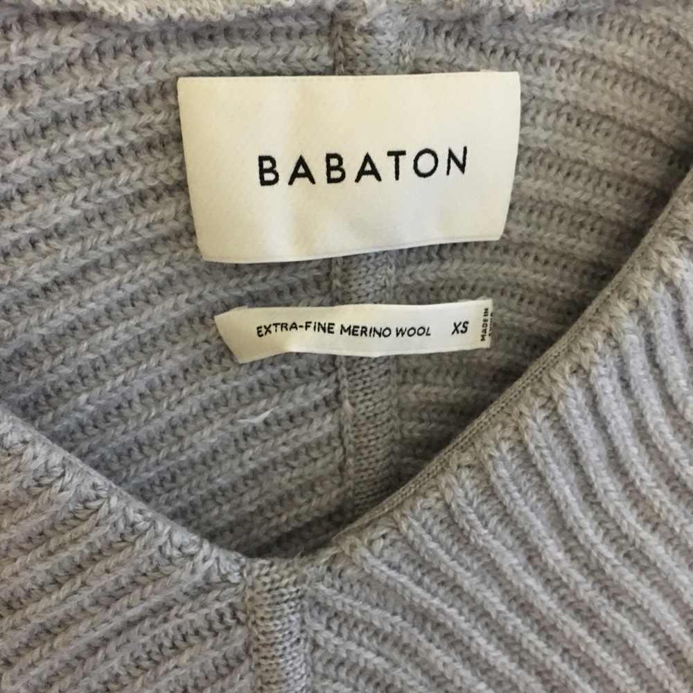 Babaton cozy grey sweater