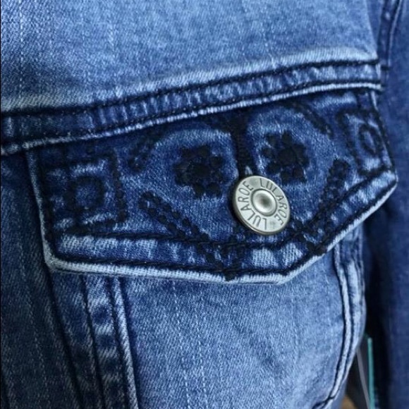 🌺💐LULAROE💐🌺 Gorgeous Jaxson Jean Jacket Sz S - Picture 7 of 8