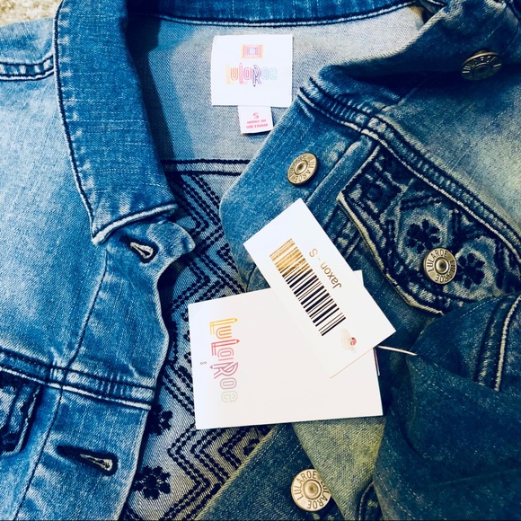 🌺💐LULAROE💐🌺 Gorgeous Jaxson Jean Jacket Sz S - Picture 8 of 8